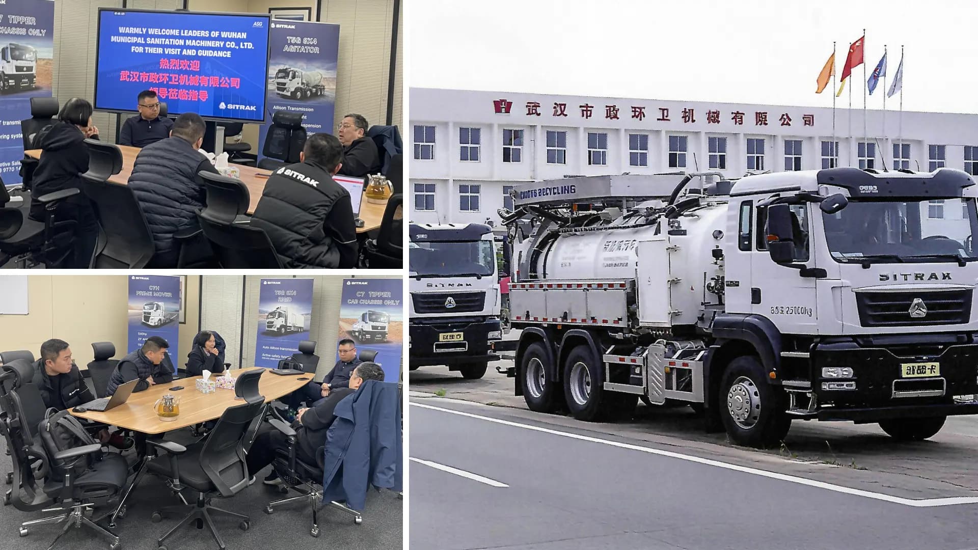Wuhan Municipal Sanitation Machinery visit to ASG Sitrak Melbourne